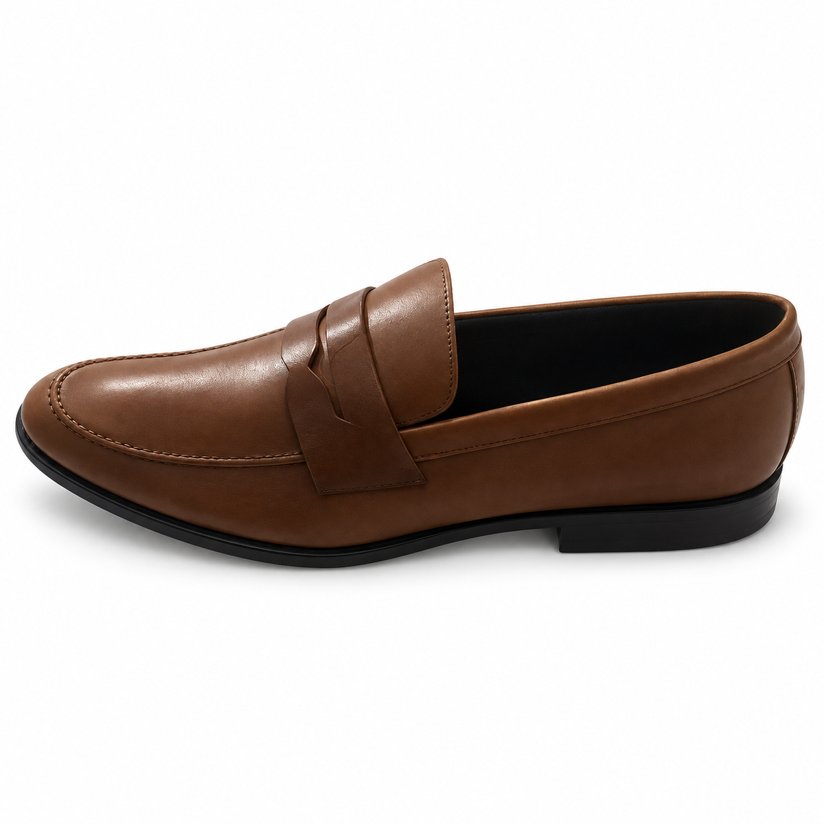 Mocasín de hombre modelo 2812 Murano color cuero sobre fondo blanco