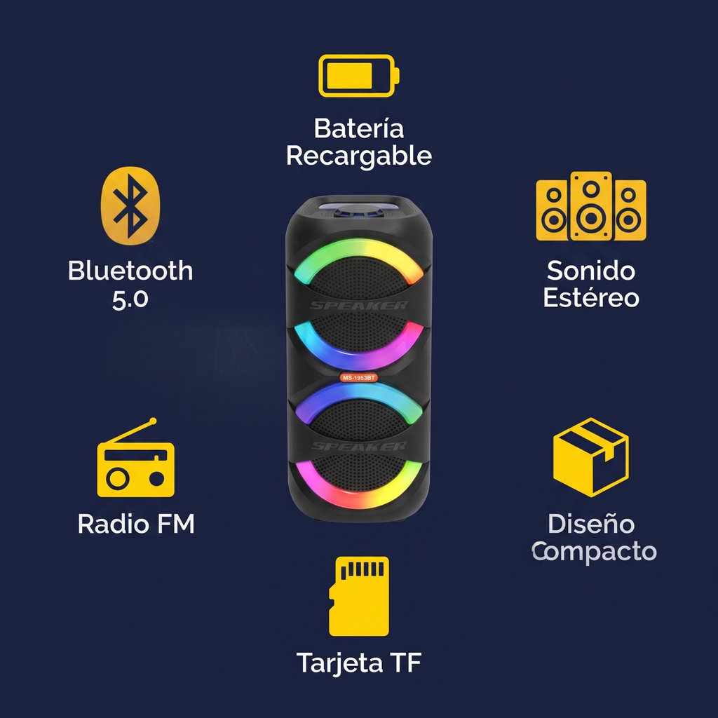 Altavoz Bluetooth Ms-1953