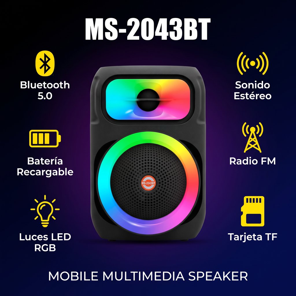 Altavoz Bluetooth Ms-2043