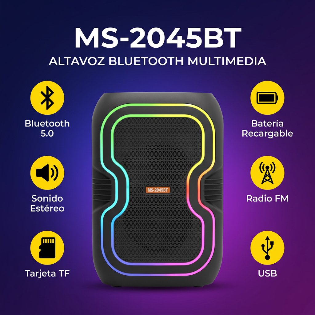 Altavoz Bluetooth Ms-2045