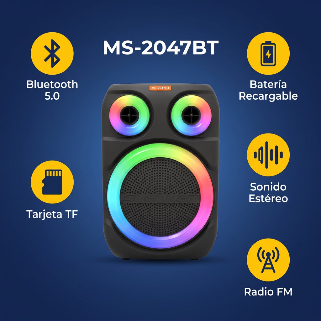 Altavoz Bluetooth Ms-2047