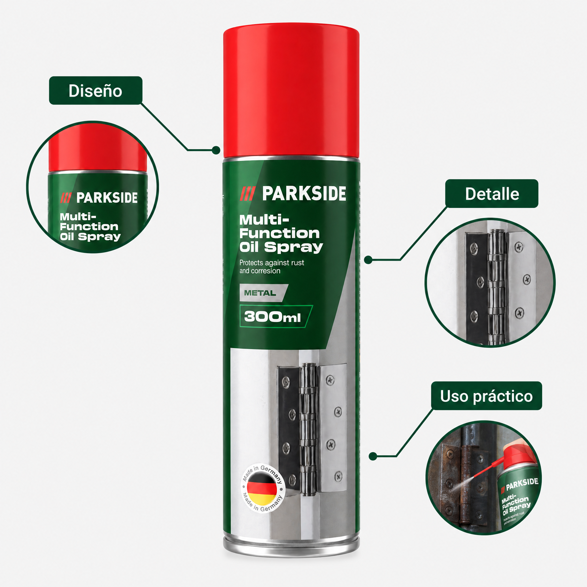 Parkside Aceite multifunción en aerosol 300 ml