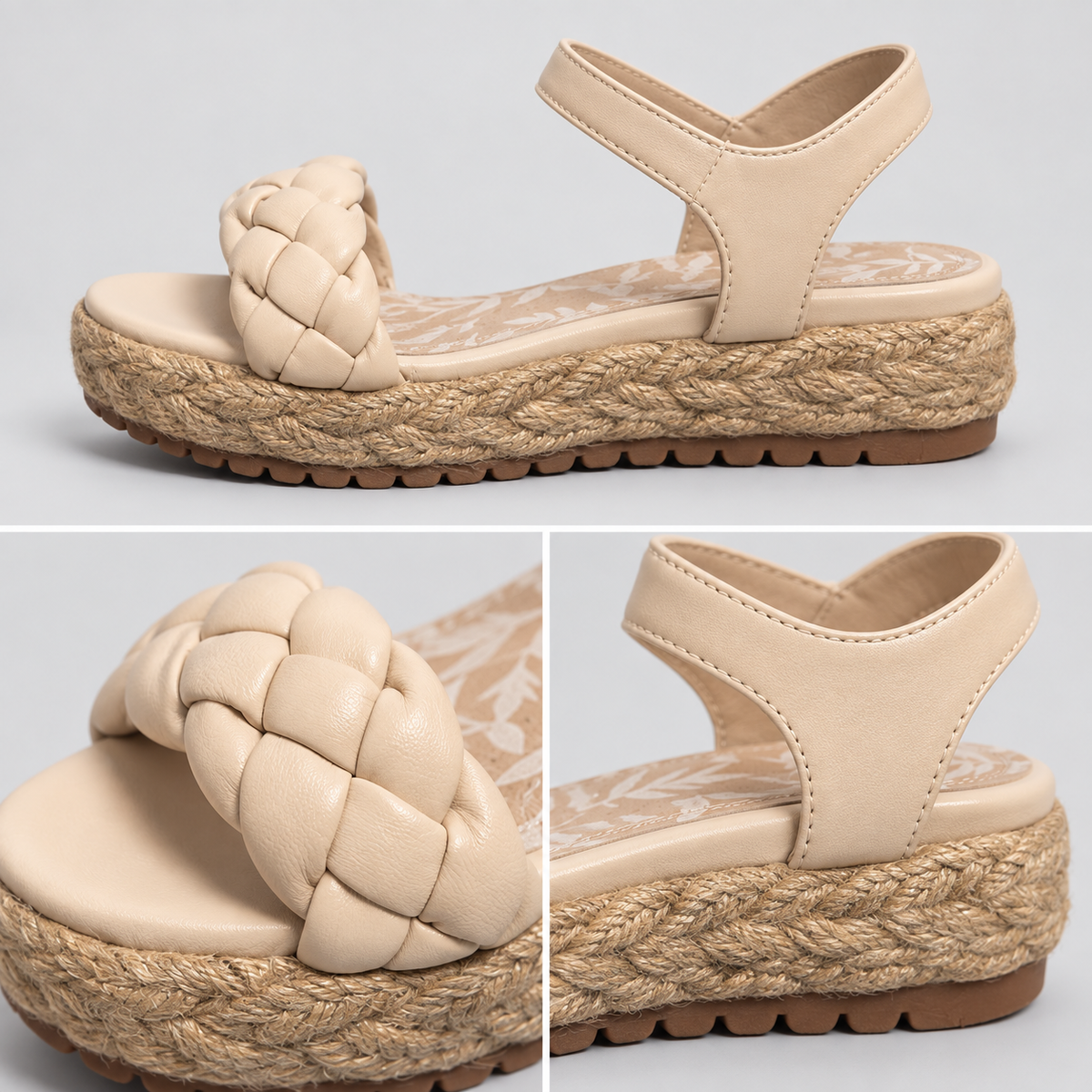 Detalles de las sandalias MTNG 50593 Guanshun Cream talla 39