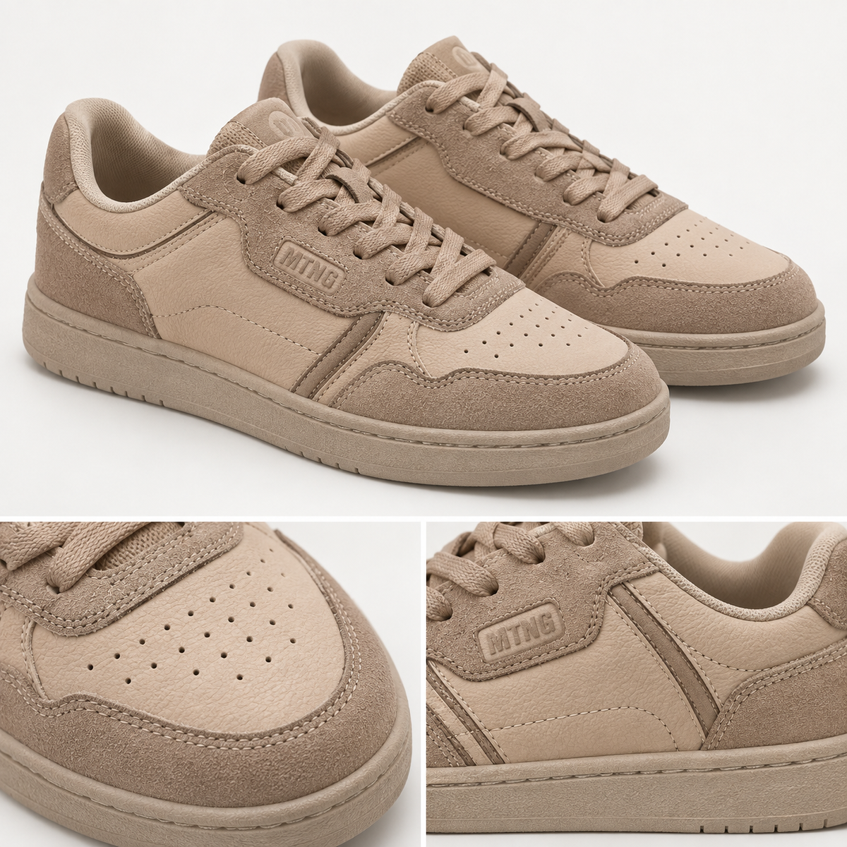 Detalles de las zapatillas Mustang 60950 rosa
