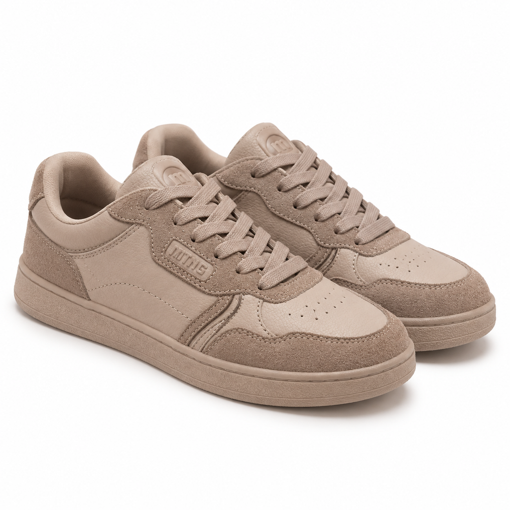 Zapatillas Mustang 60950 rosa sobre fondo blanco