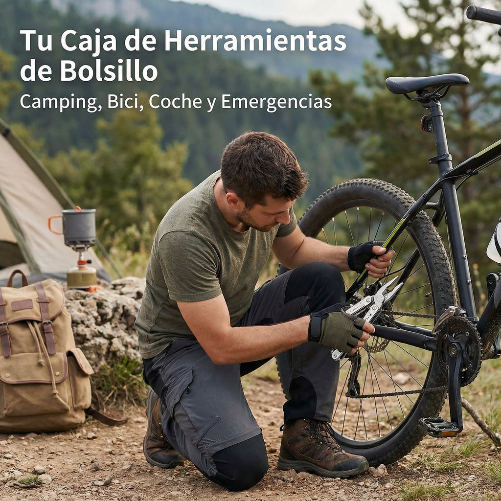 Multiherramienta Plegable Acero Inoxidable 10+ Funciones