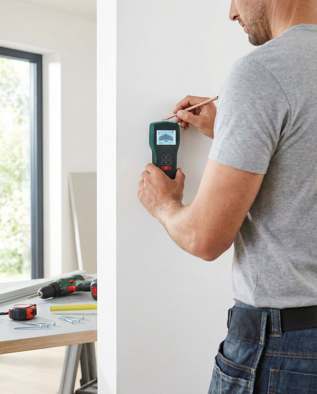 Detector de Pared Multi-Sensor LCD Vigas Metal y Cables AC | Ferrex