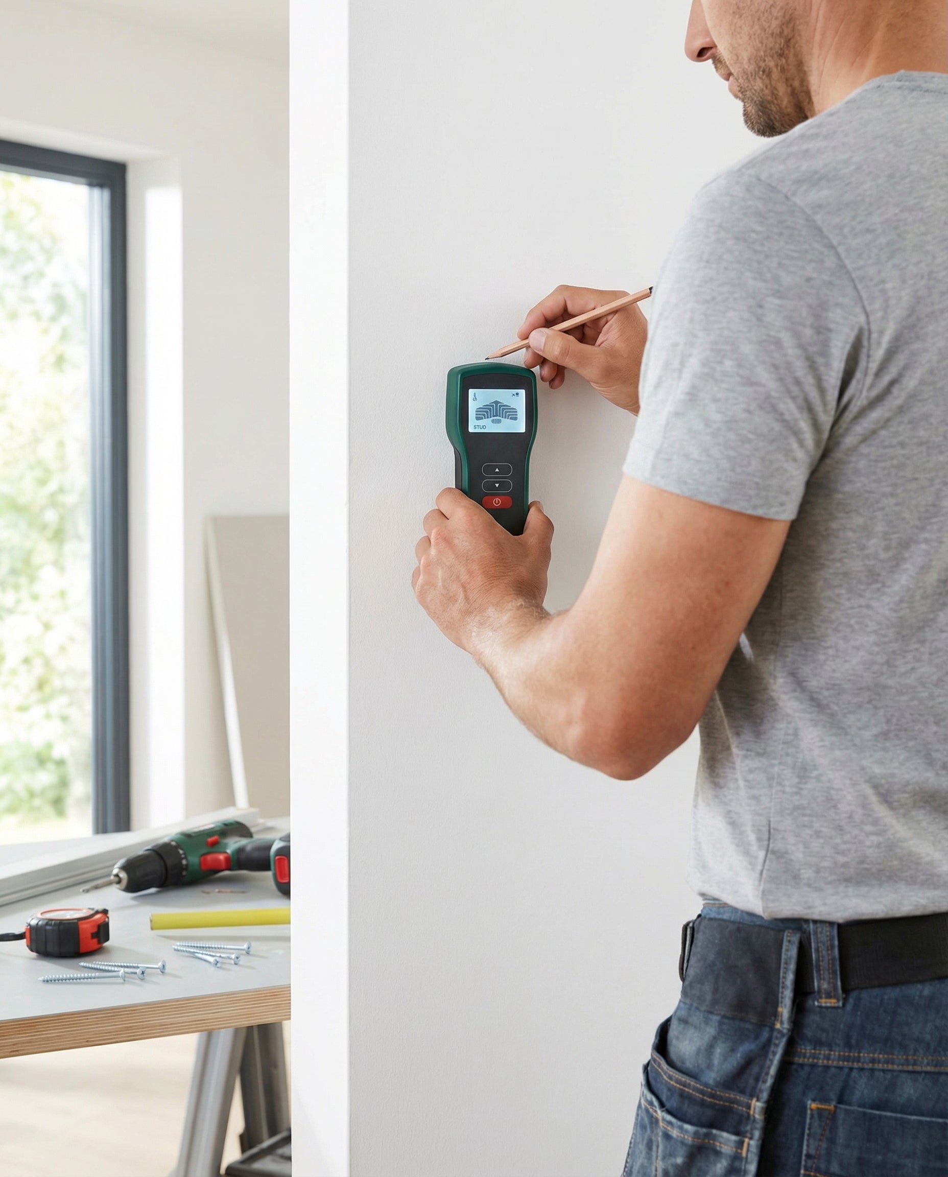 Detector de Pared Multi-Sensor LCD Vigas Metal y Cables AC | Ferrex