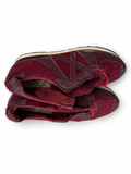 Munich burdeos con X a tono y cordones incompletos