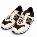 Zapatillas Munich Blancas y Marrón con Detalle Gris Unisex - principal