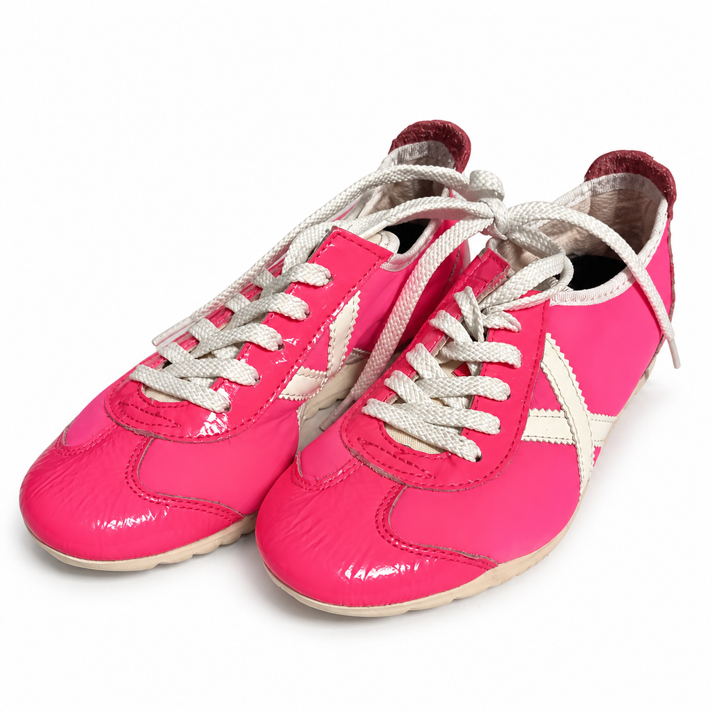 Zapatillas Munich Fucsia Brillo con X Blanca Unisex - principal