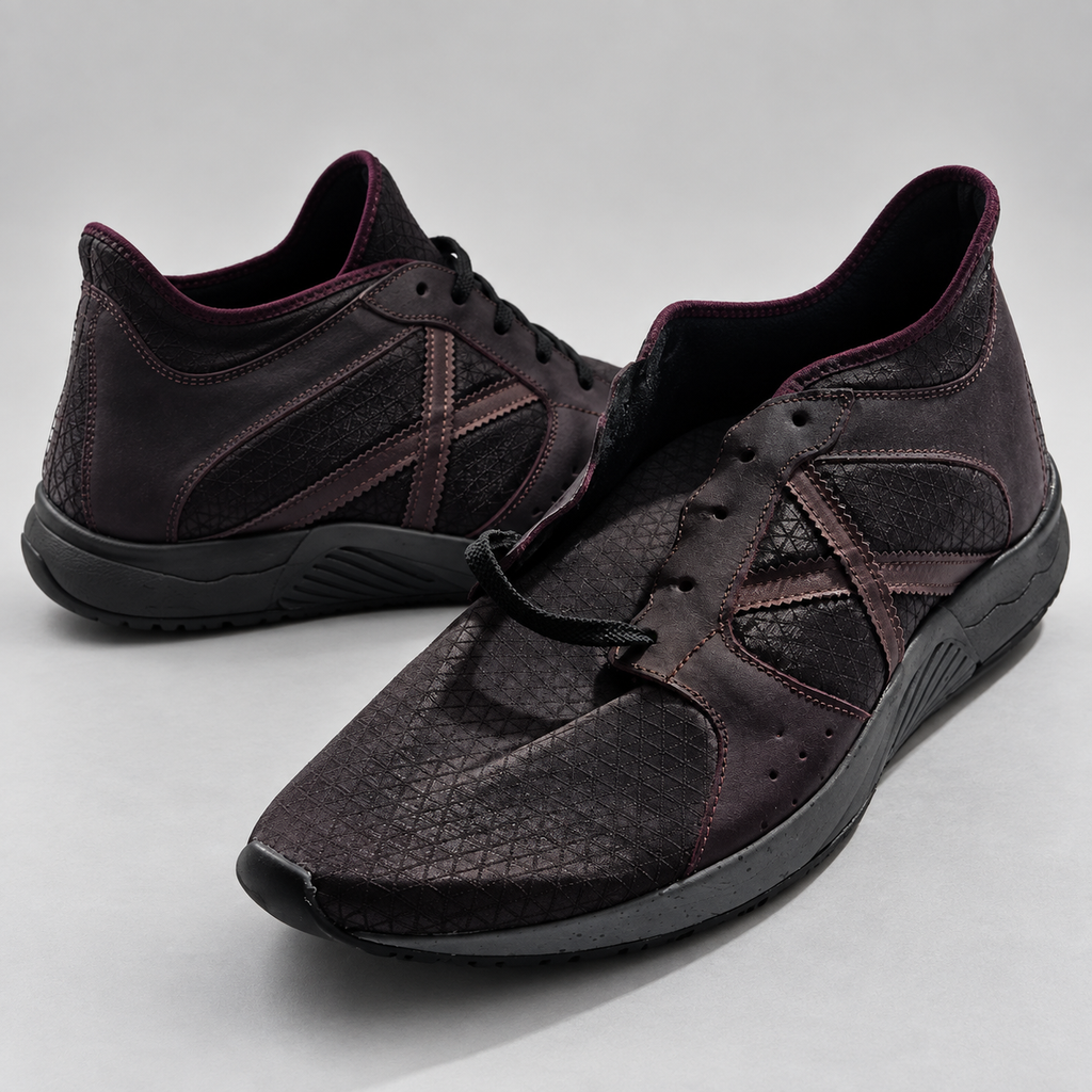 Zapatillas Munich granate oscuro - detalles de diseño