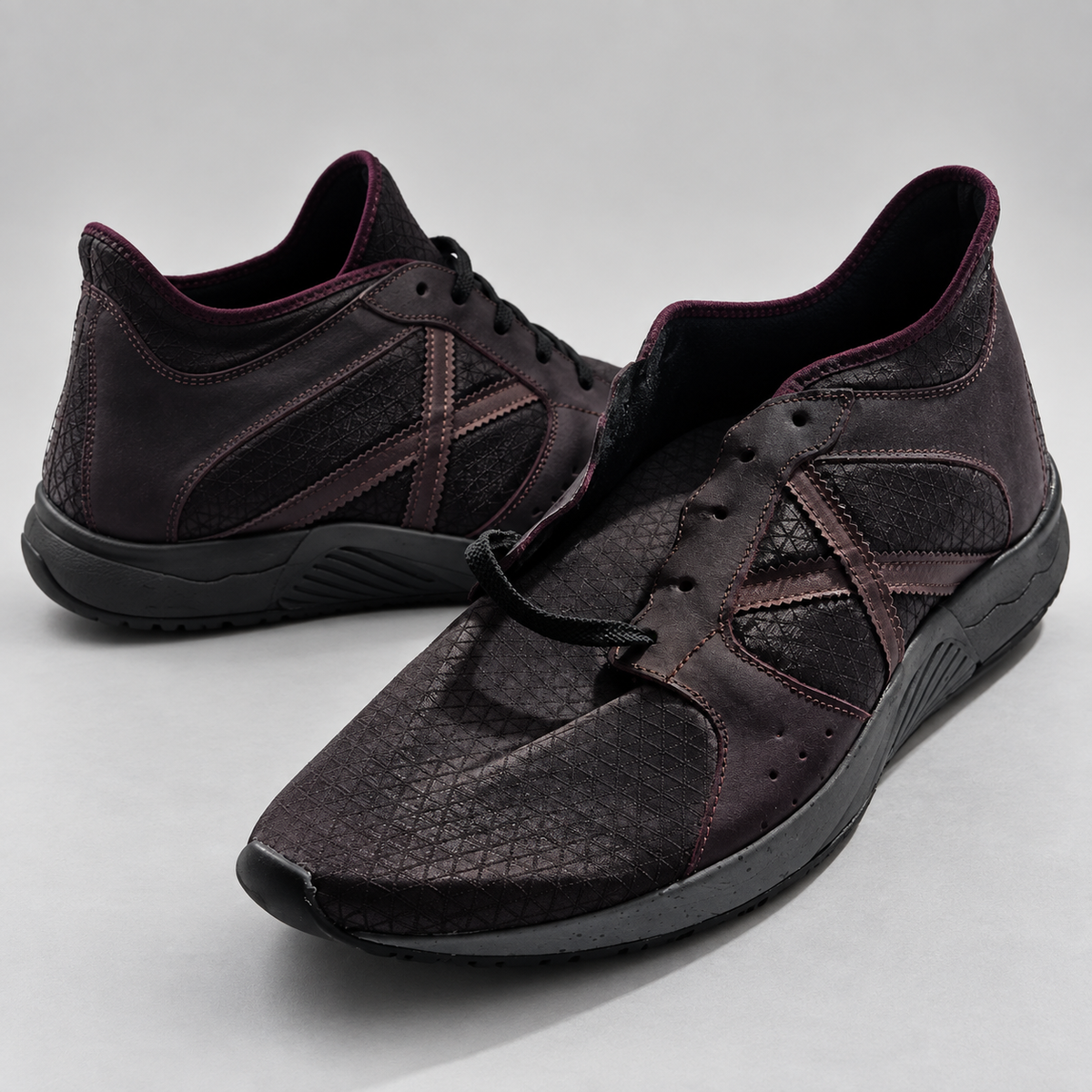 Zapatillas Munich granate oscuro - detalles de diseño