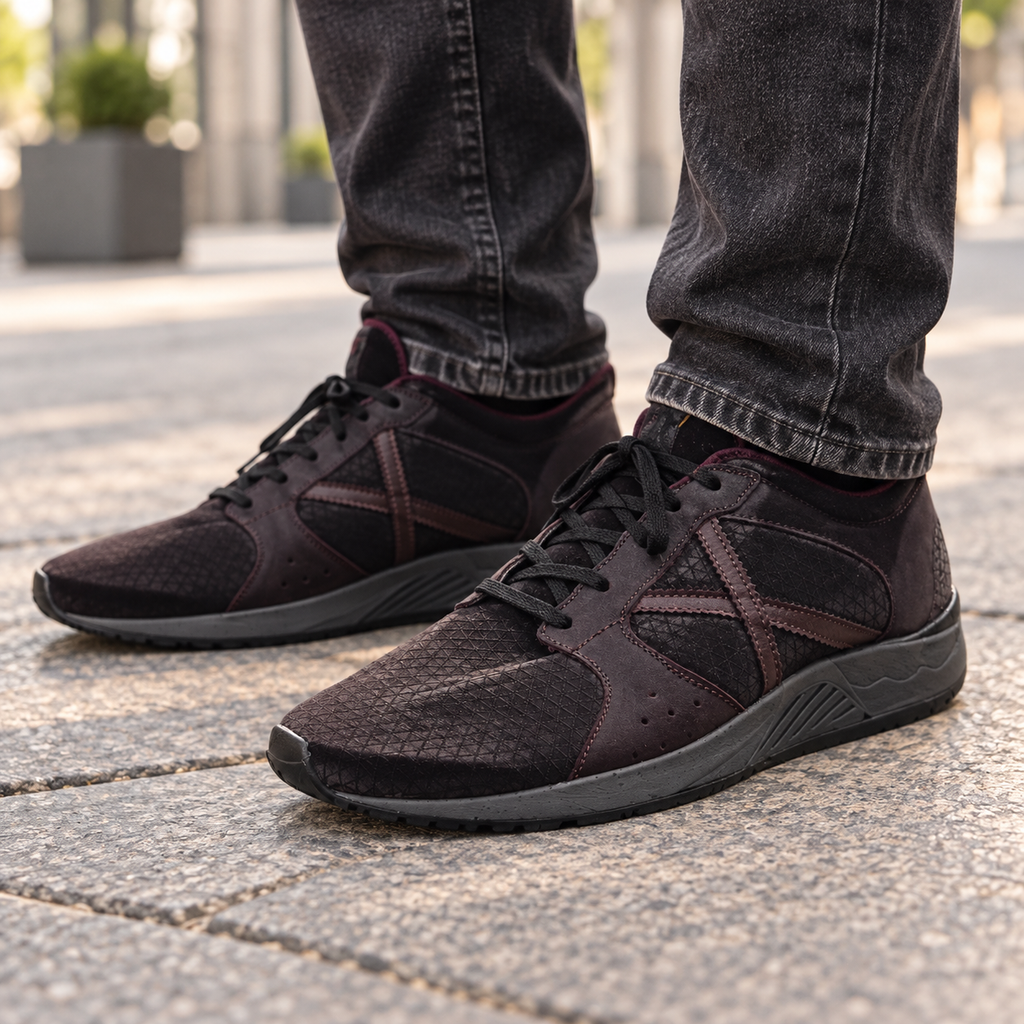 Zapatillas Munich granate oscuro - imagen lifestyle