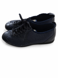 Zapatillas Munich azul marino oscuro con X tonal — blanco