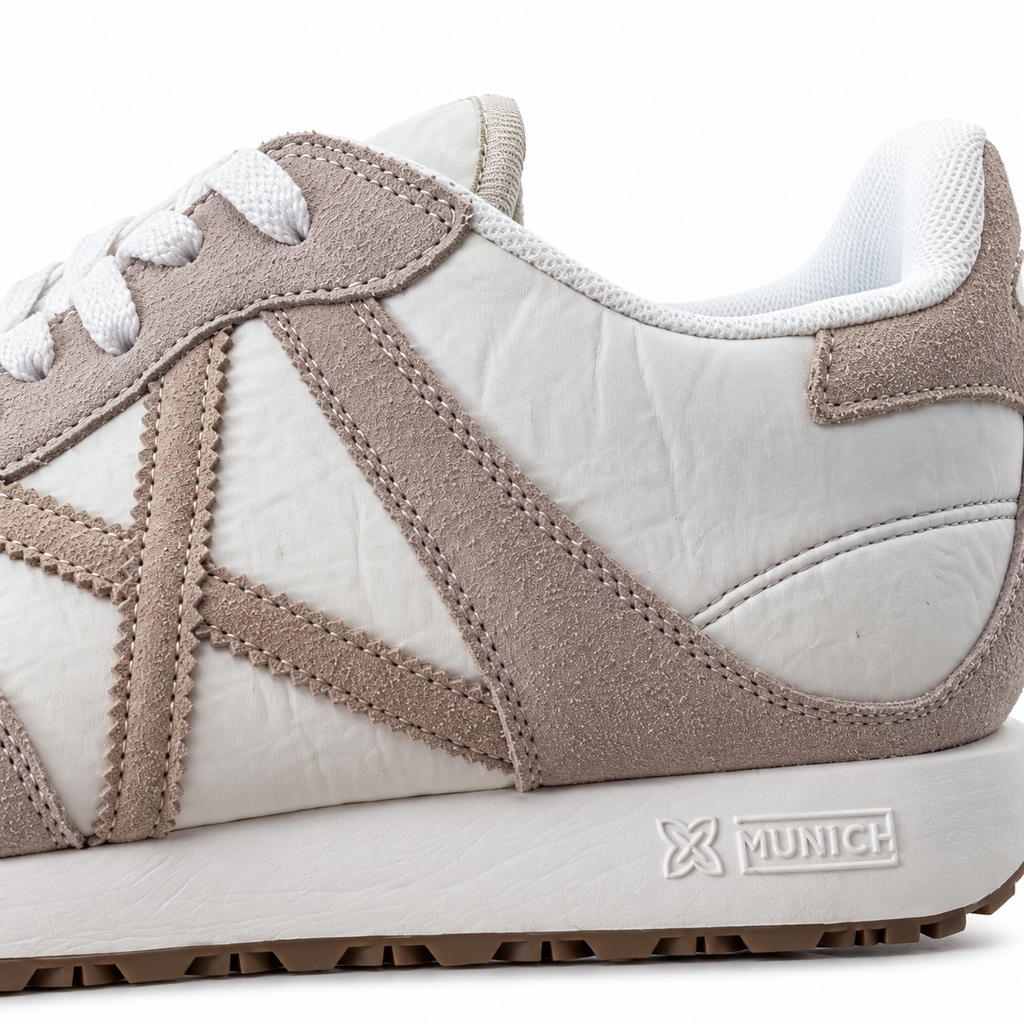 Munich MASSANA 503 Snow Flake blancas y taupe talla 45 — detalle
