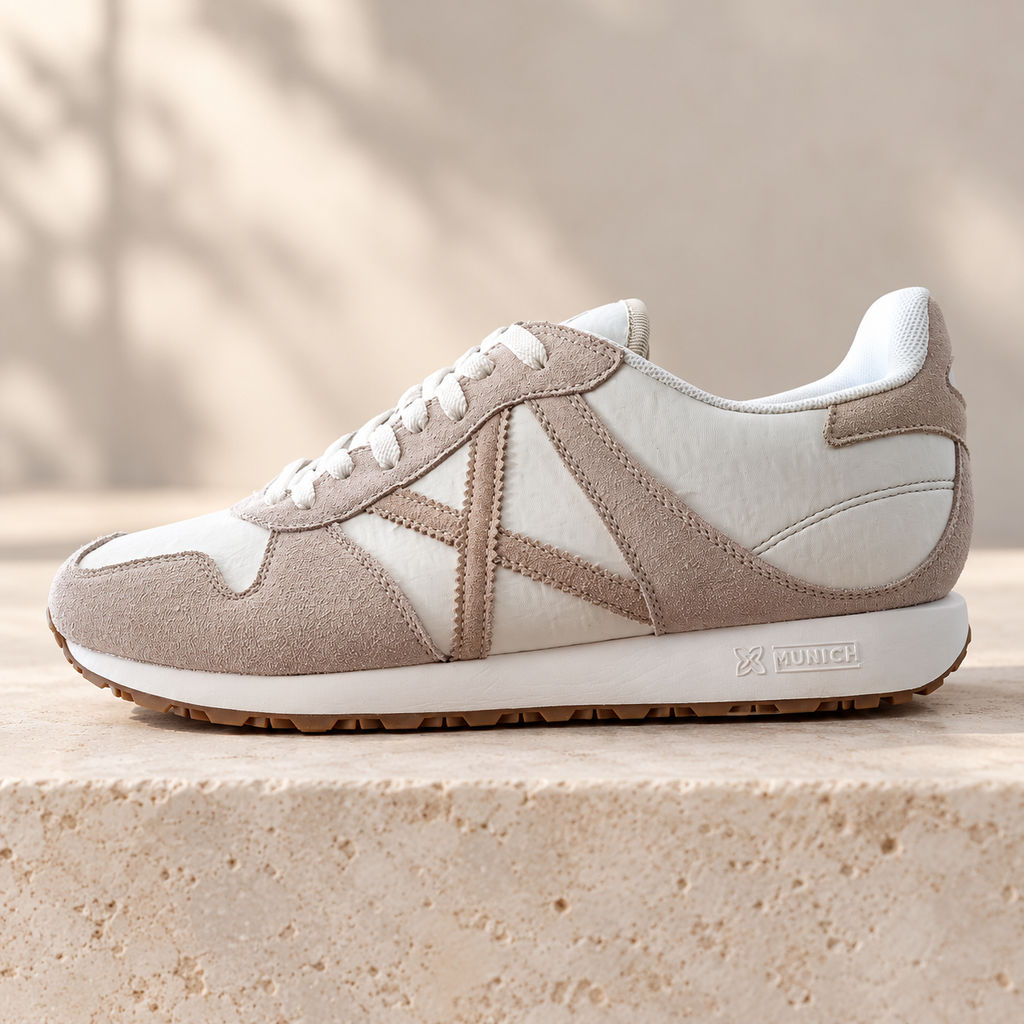 Munich MASSANA 503 Snow Flake blancas y taupe talla 45 — lifestyle
