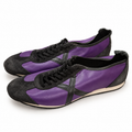 Zapatillas Munich moradas lisas con X gris oscuro · Talla 45 - portada blanca