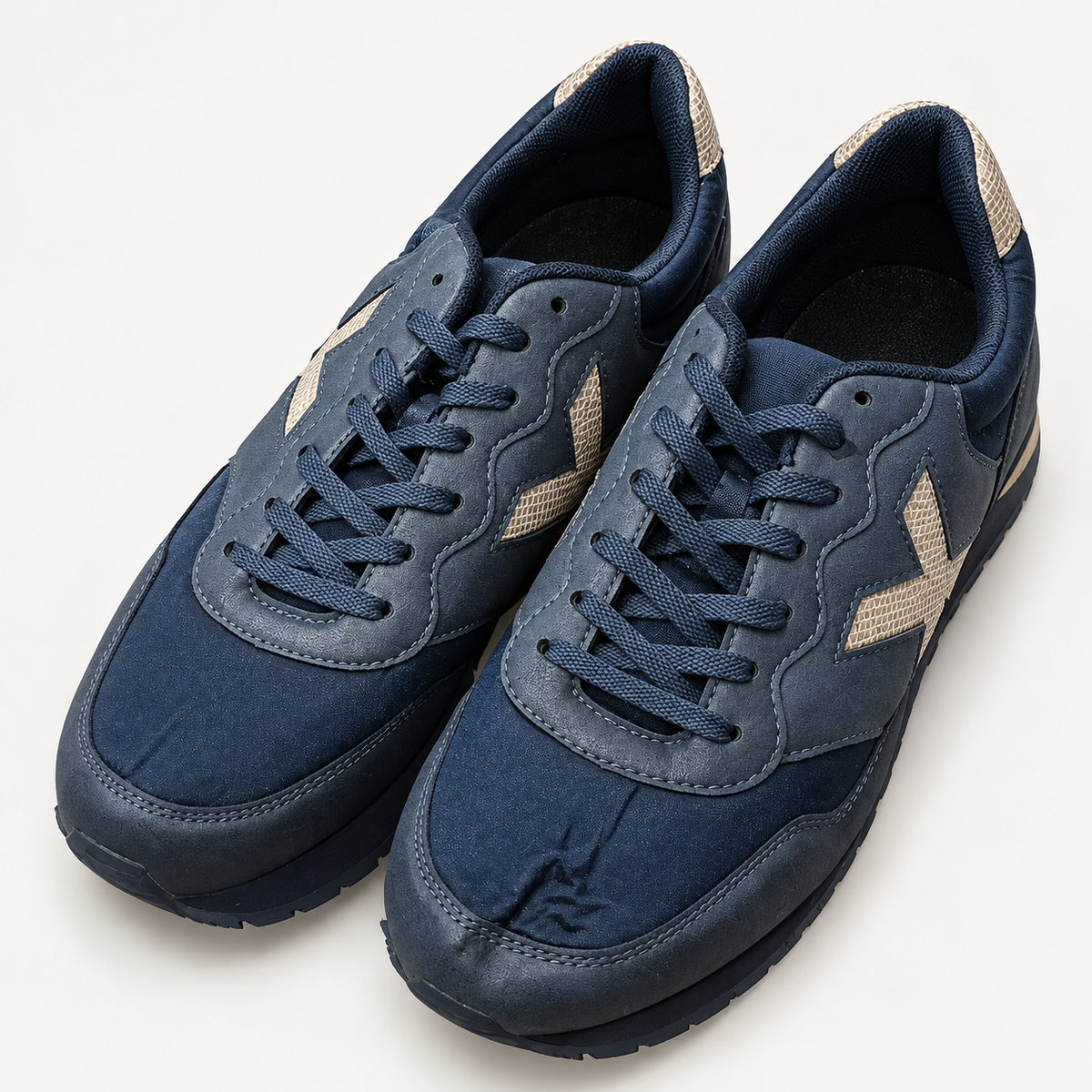 Munich marino X beige texturizada talla 40 detalles
