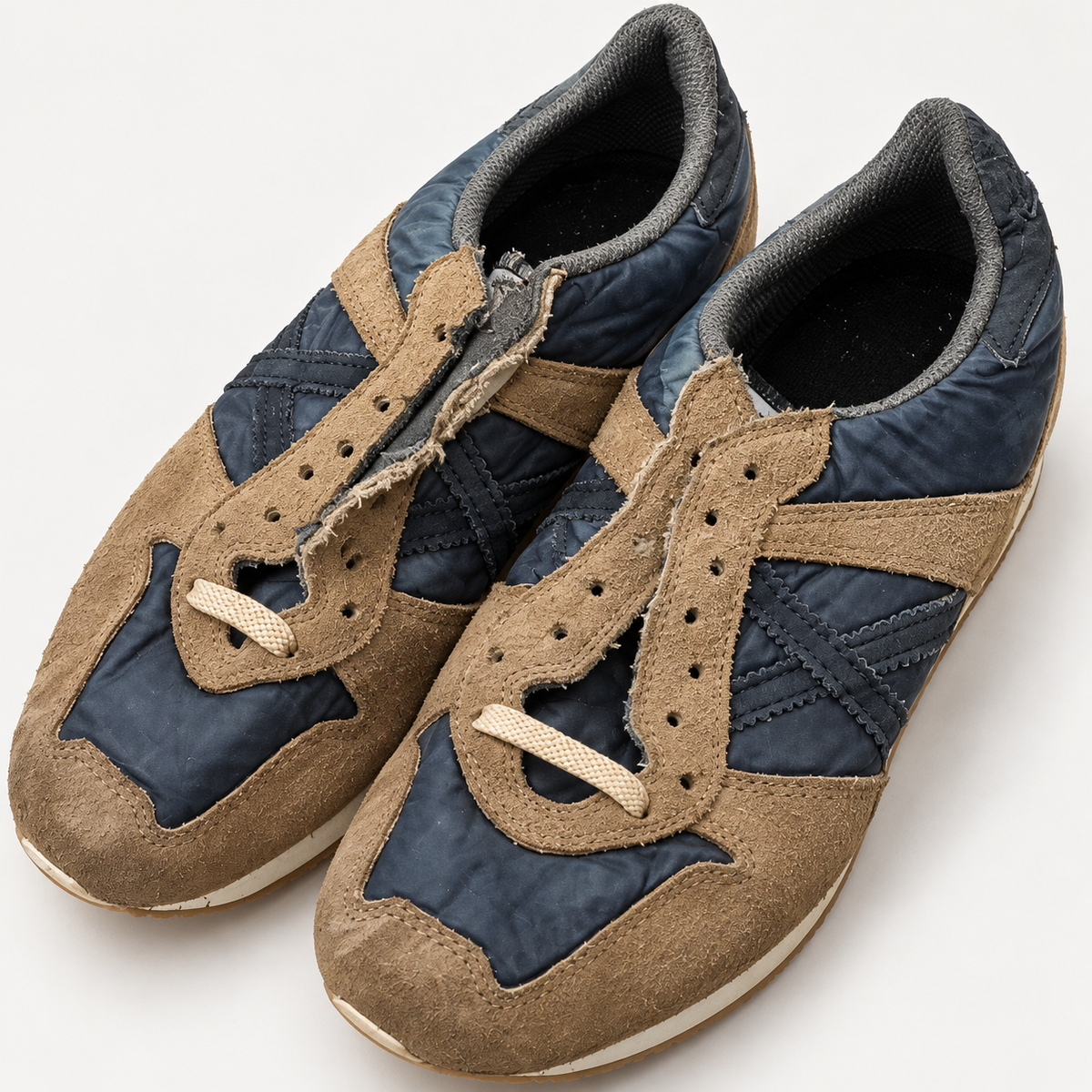 Munich camel marino X oscura cordones incompletos talla 40 detalles