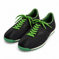 Zapatillas Munich negras con cordones verdes - vista principal