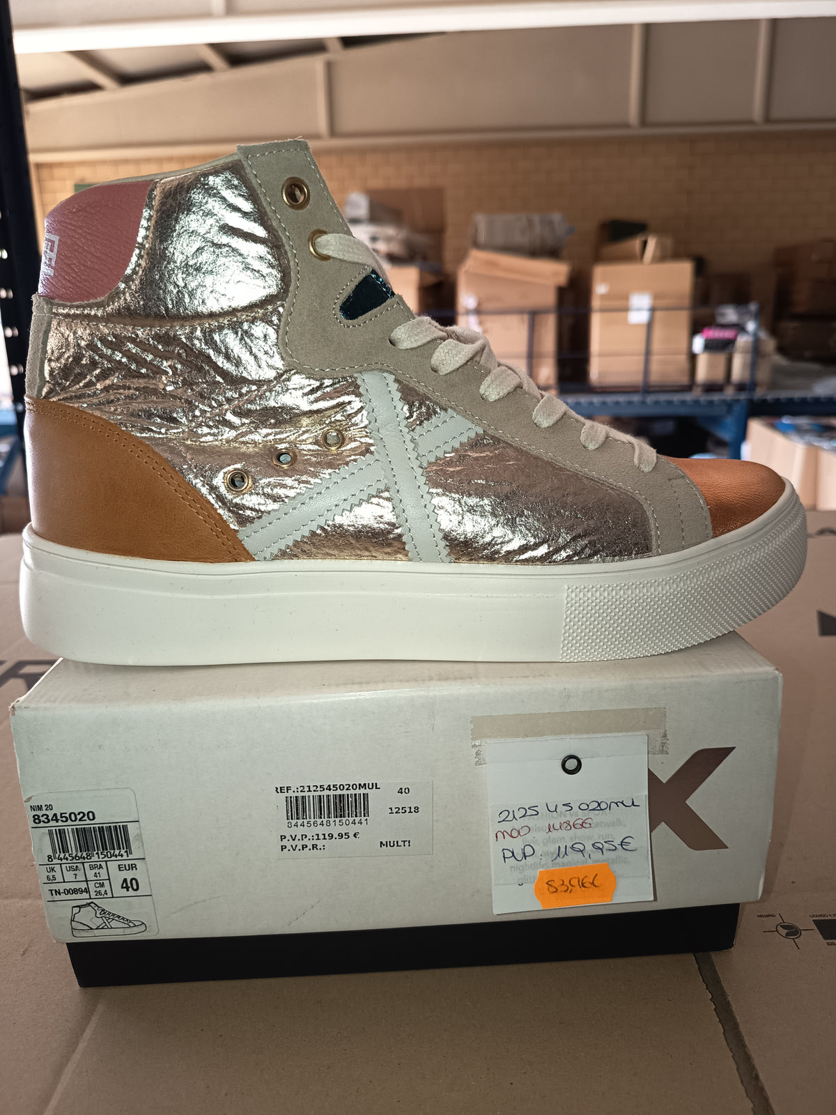 Munich NIM 20 metalizada multicolor talla 40 - detalle
