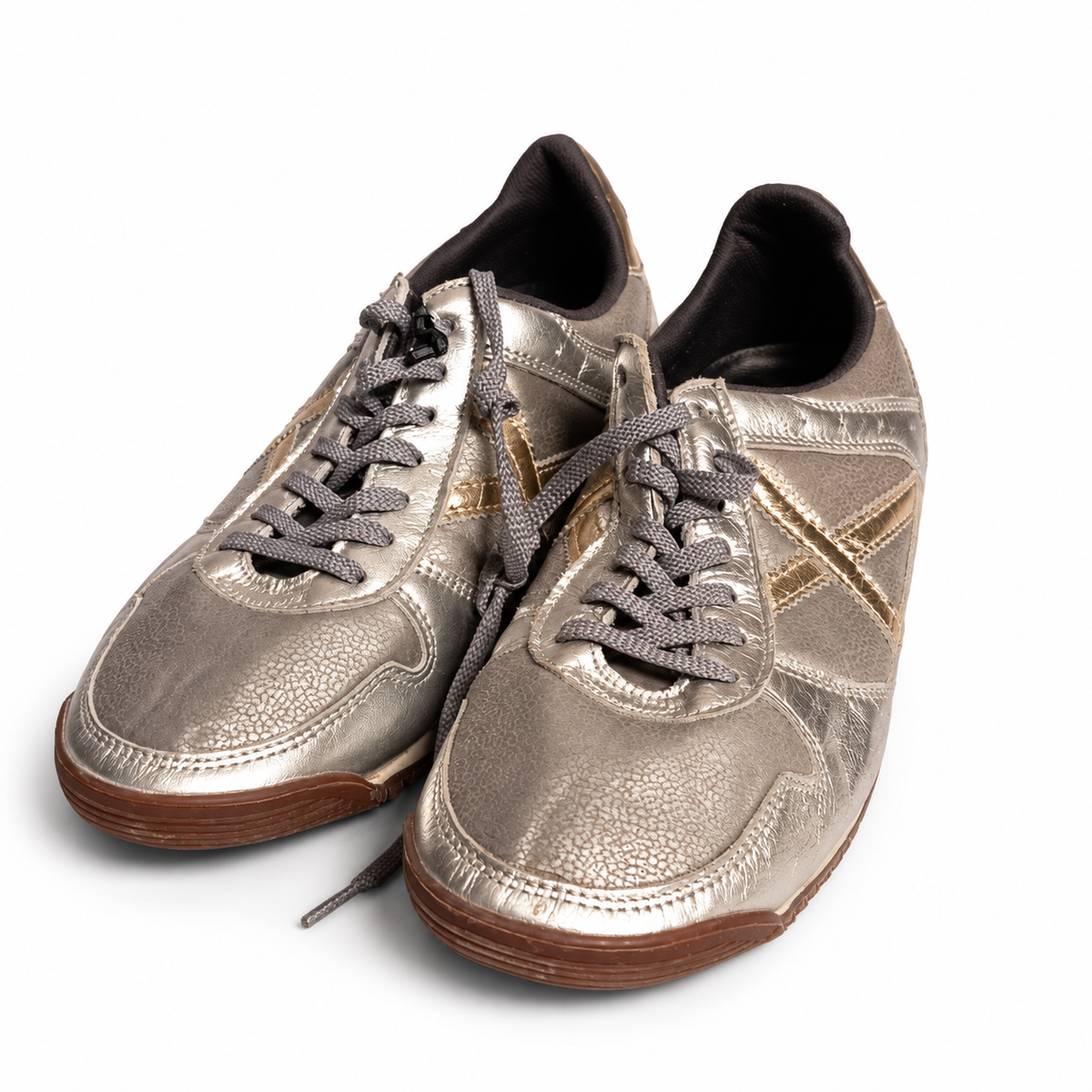 Zapatillas Munich Plata y Champán Metalizadas Unisex - principal
