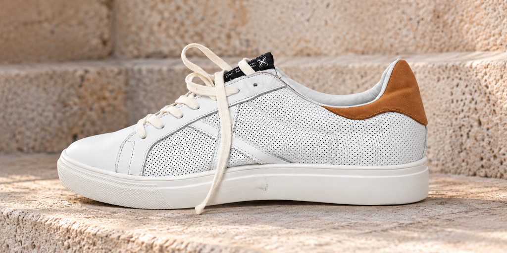 Munich RETE 94 blanca con talón camel talla 46 - lifestyle