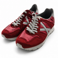 Zapatillas Munich rojas con detalle lateral plateado