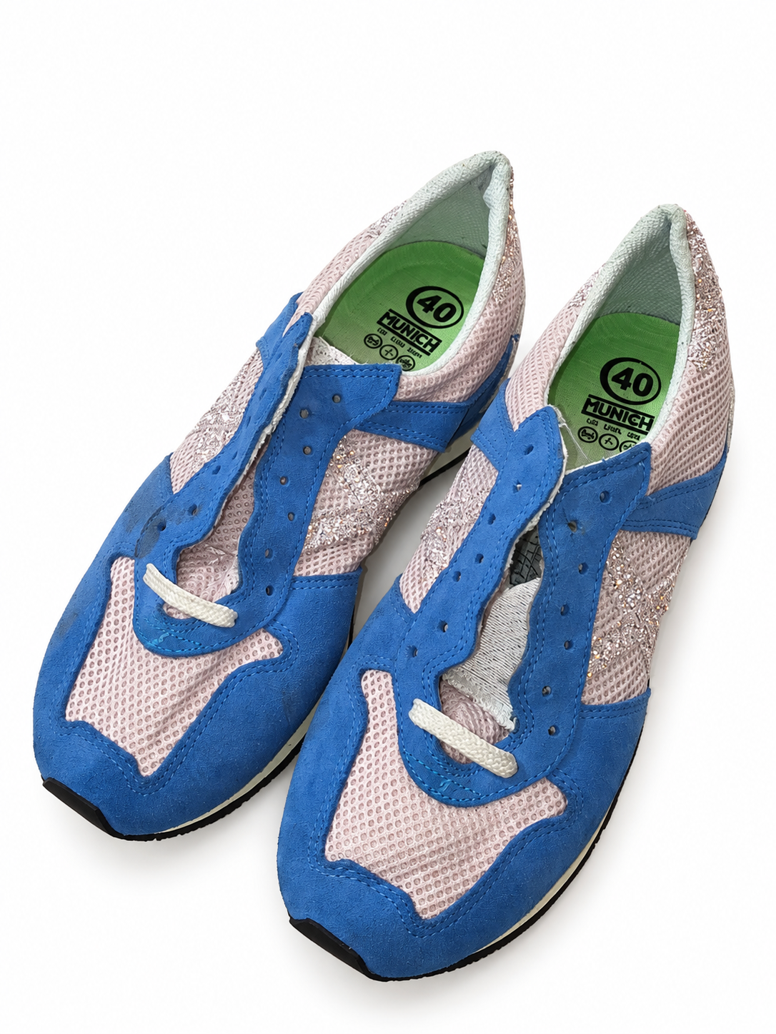 Munich rosa azul X brillante talla40 fondo blanco