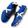 Botas Munich azul royal X blanca talla 40 sin cordones, fondo blanco