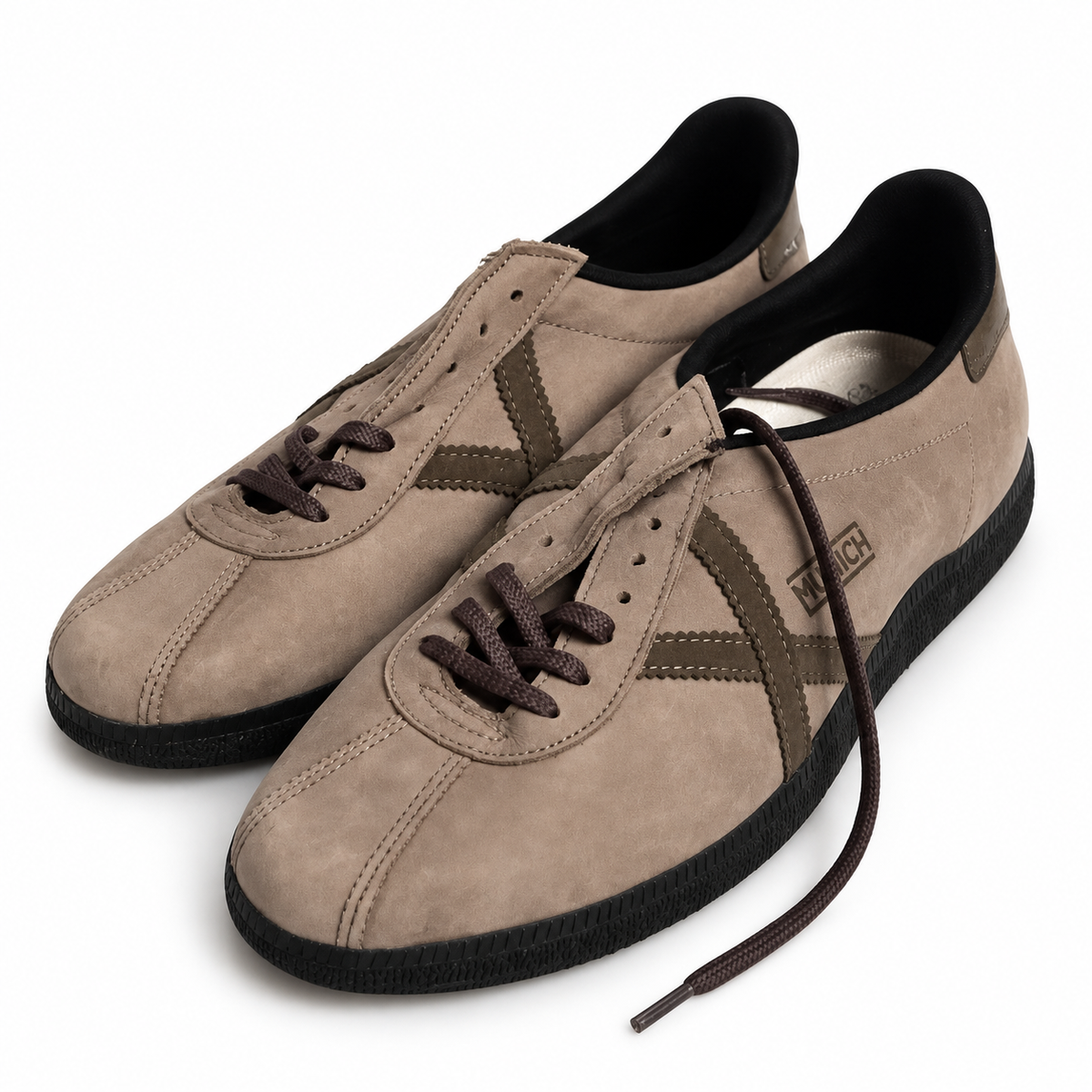 Zapatillas Munich Taupe Tonales con Suela Negra Unisex - principal