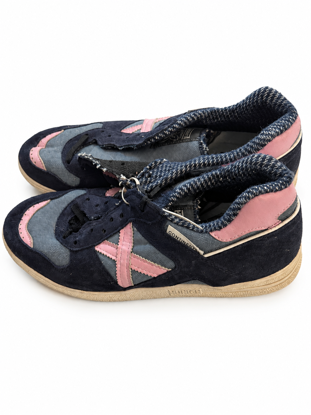 Munich Continental azul marino y rosa talla45, sin cordones y con marcas de uso — principal