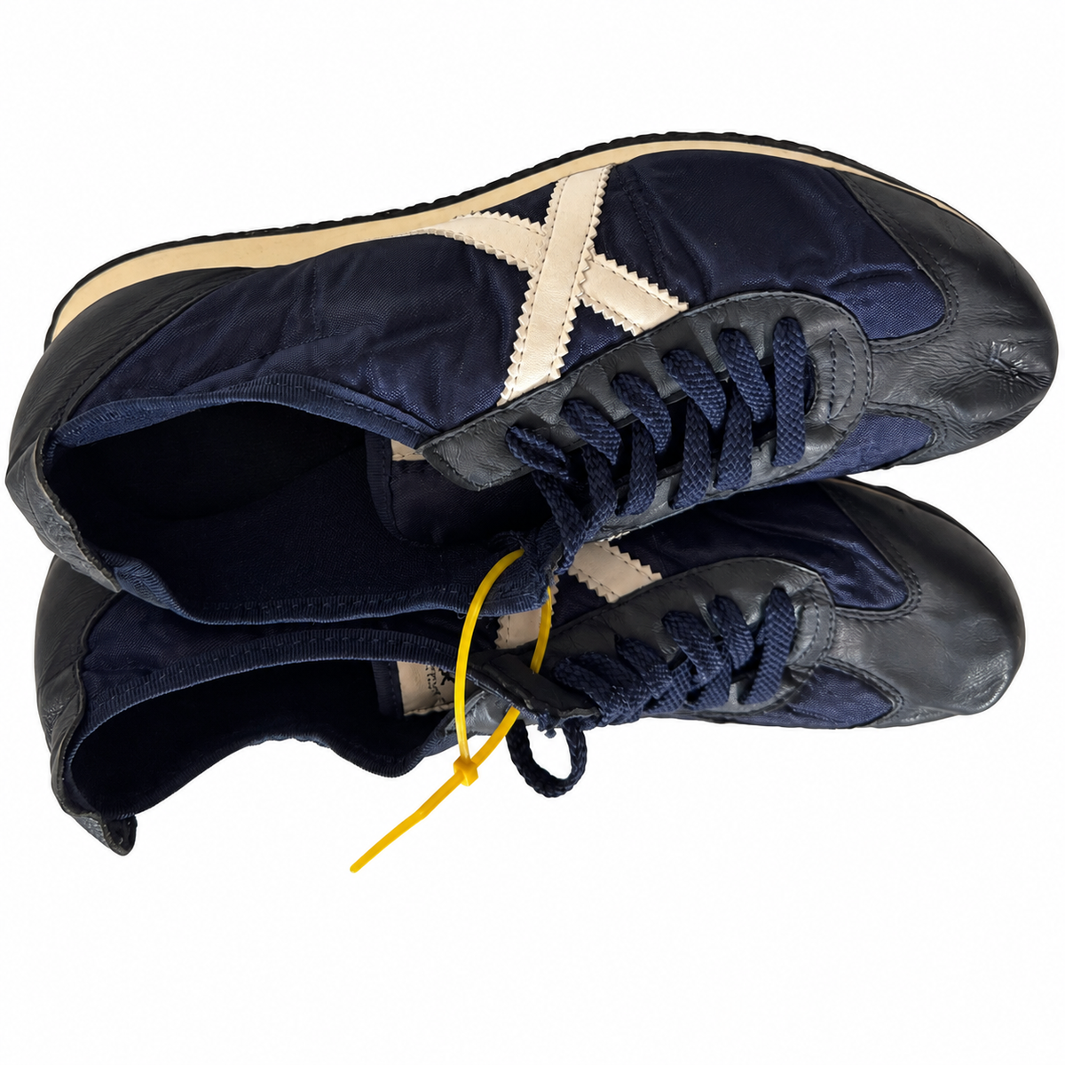Munich azul marino paneles negros X cruda talla41 — detalle