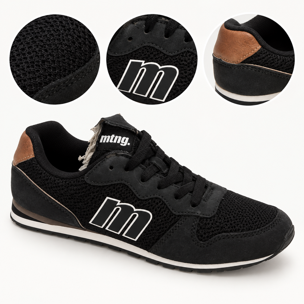 Detalles de las zapatillas Mustang 84467 negras