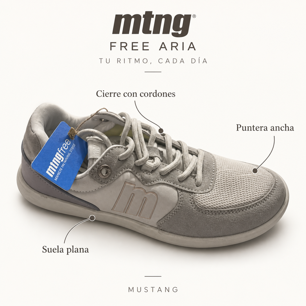Características de las zapatillas Mustang Free Aria 60840 beige
