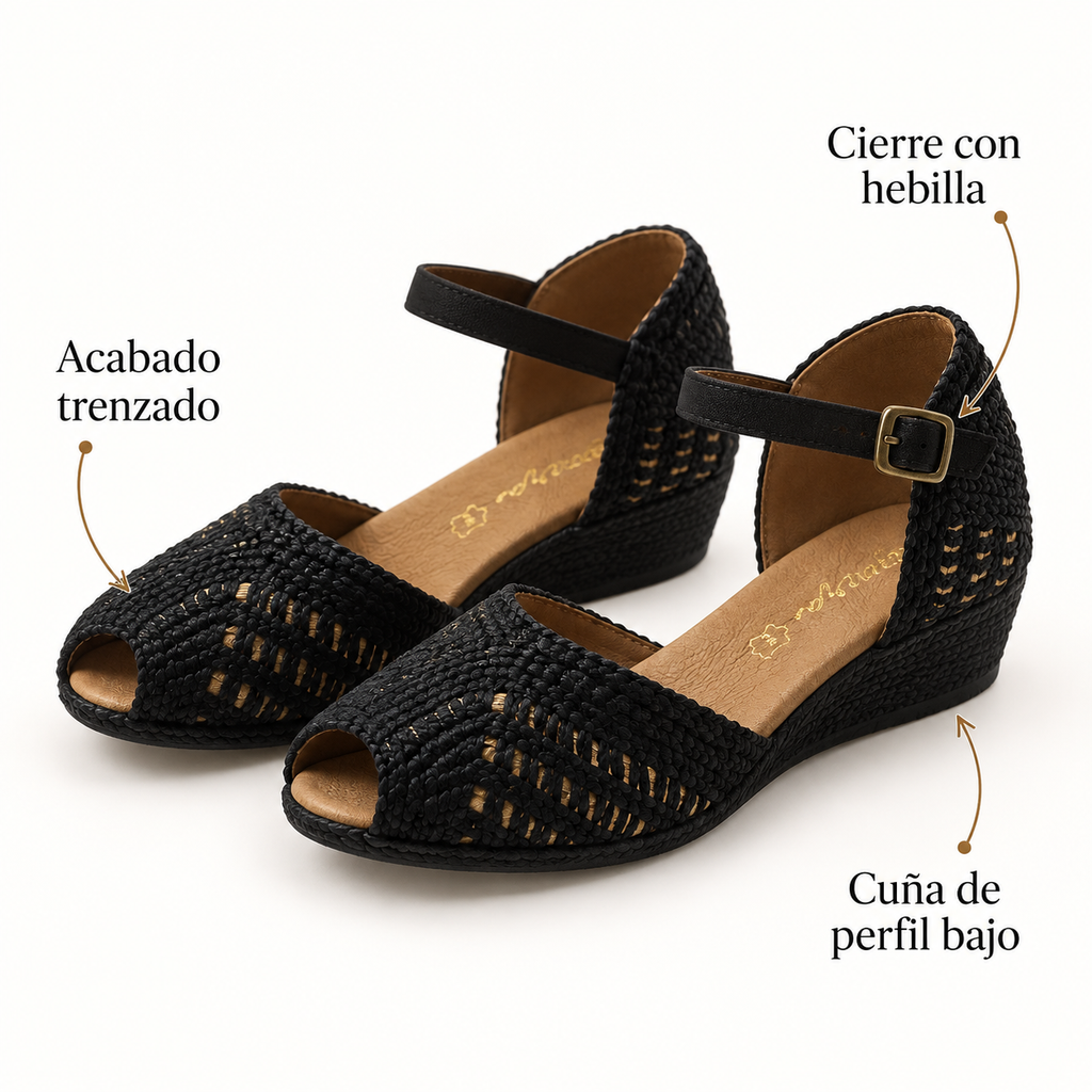 Características de las sandalias MySoft 18488 negras