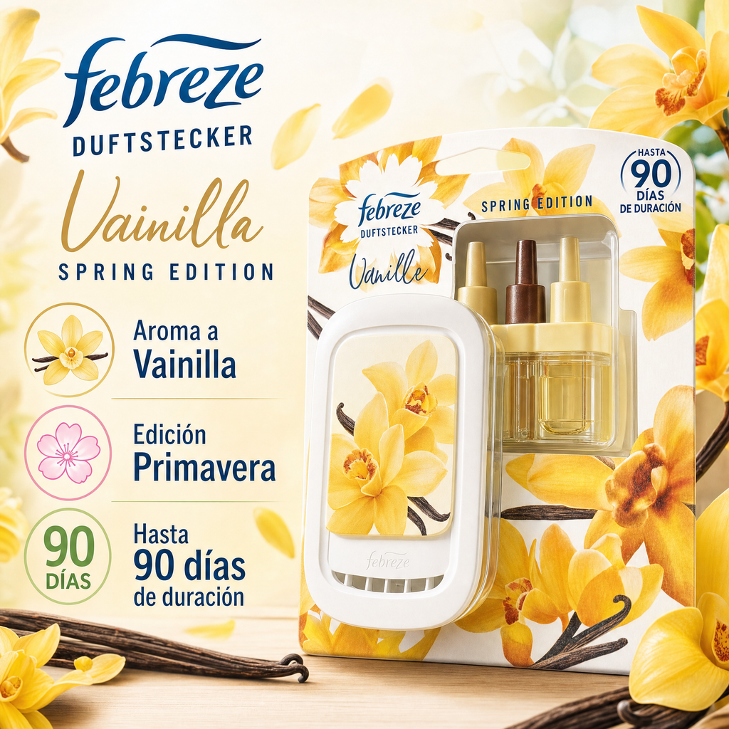 Febreze Ambientador eléctrico de vainilla - Edición Primavera