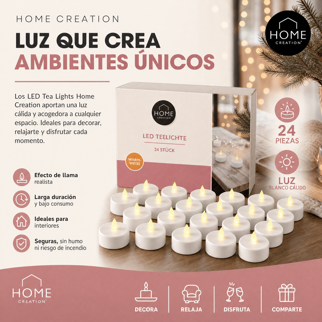 Home Creation Velas LED