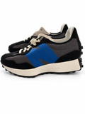 New Balance 327 U327VB negro y gris con N azul, talla EU42.5 según etiqueta fabricante — principal