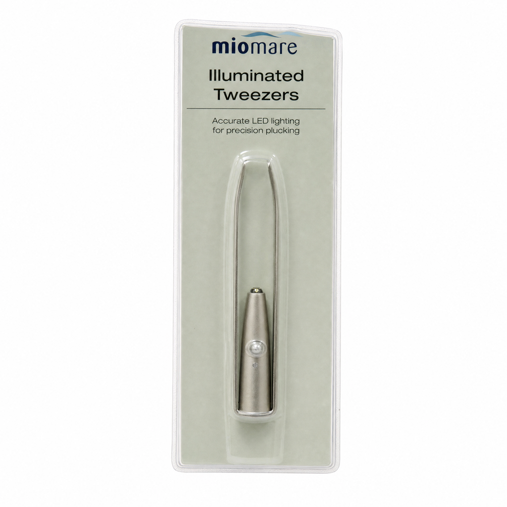Miomare Pinzas Iluminadas para Cejas con Puntas Alineadas