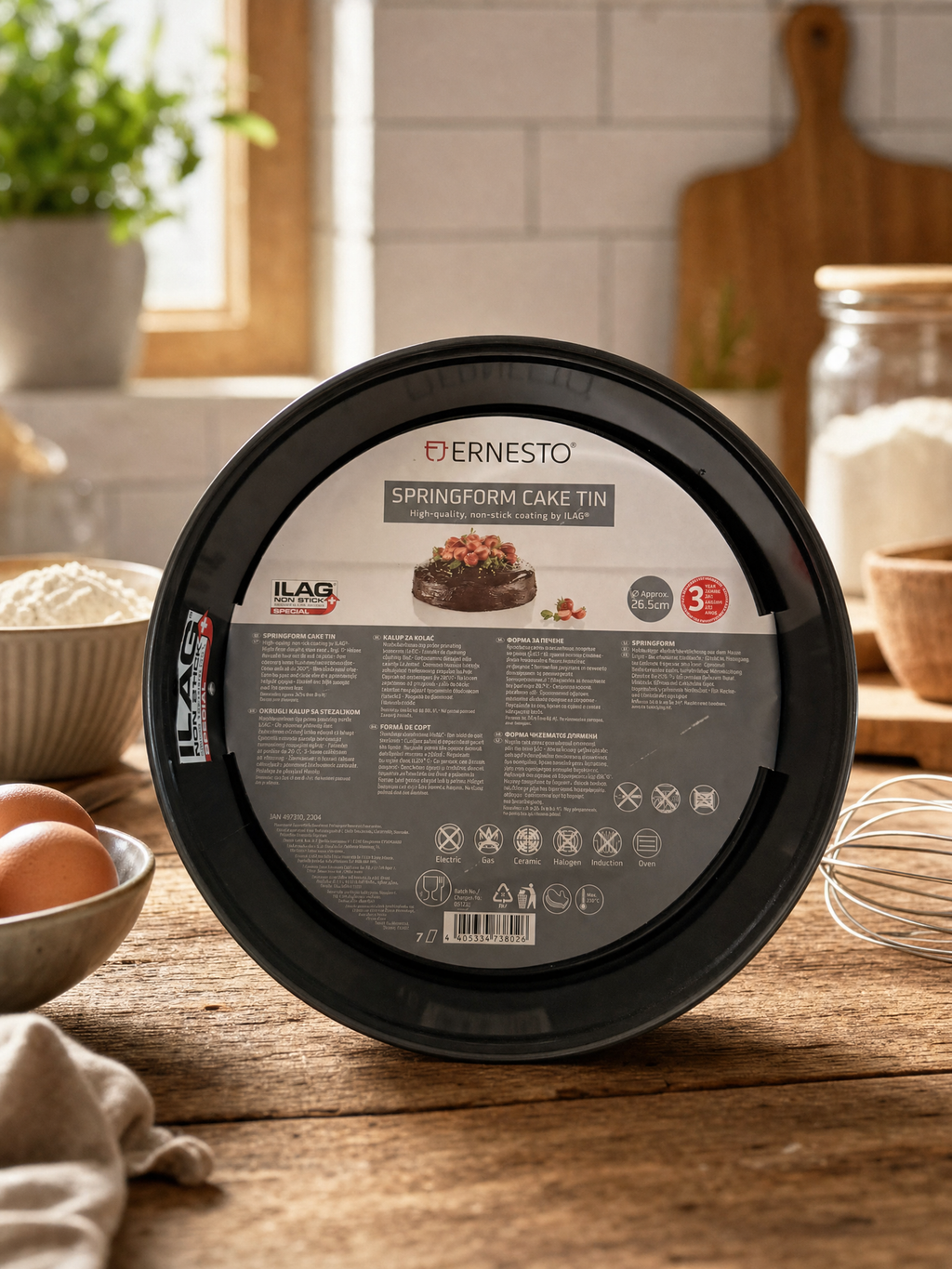 Ernesto Moldes de Horno en Acero con Revestimiento Antiadherente ILAG® hasta 230 °C