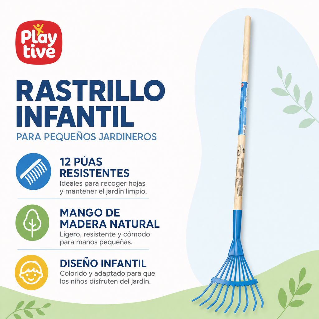 Playtive Rastrillo infantil para hojas