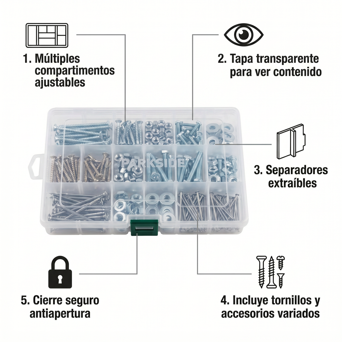 Organizador de Tornillería Parkside