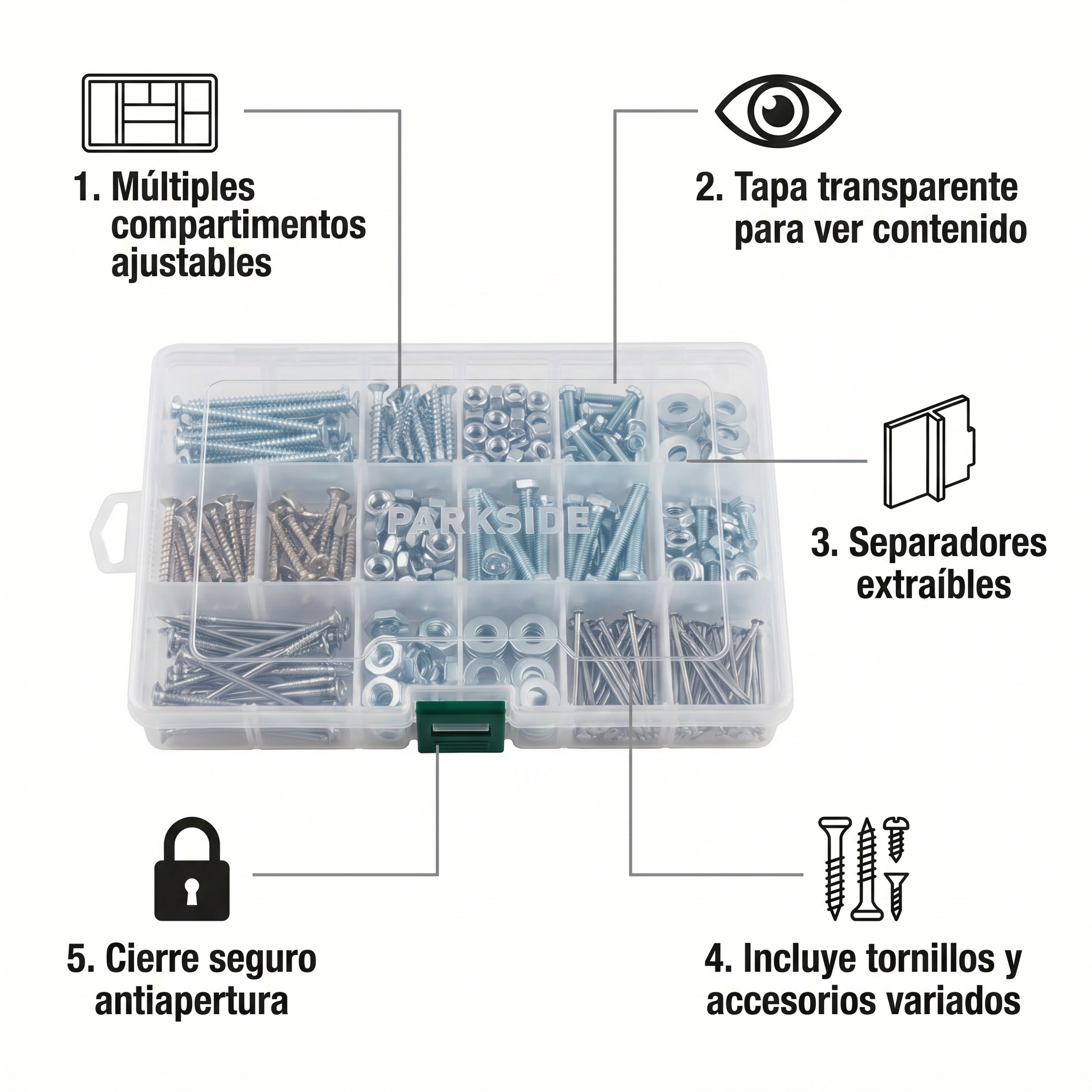 Organizador de Tornillería Parkside