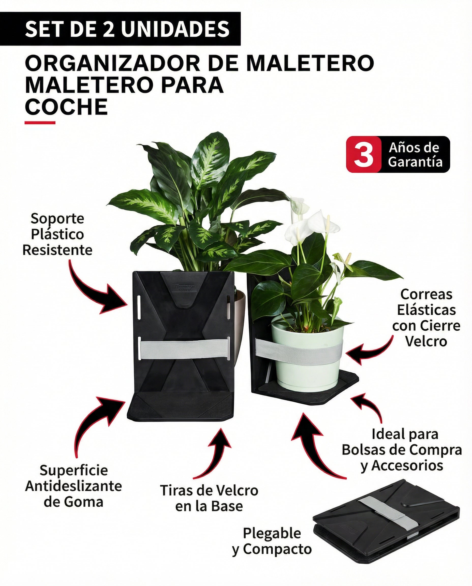 Set Organizador de Maletero para Coche 2 Unidades | Ultimate Speed