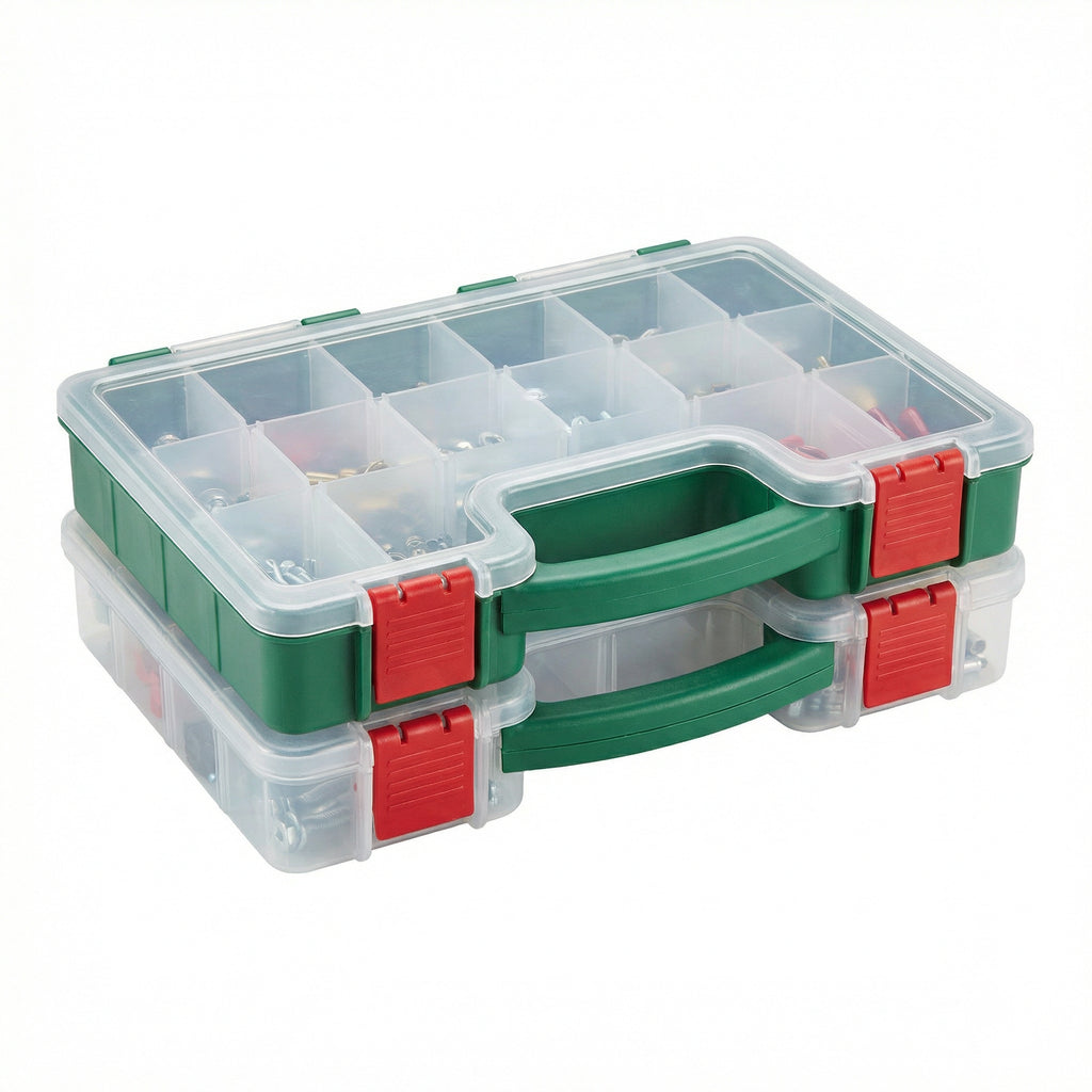 Organizador Doble Cara Transparente con Compartimentos Ajustables | Parkside