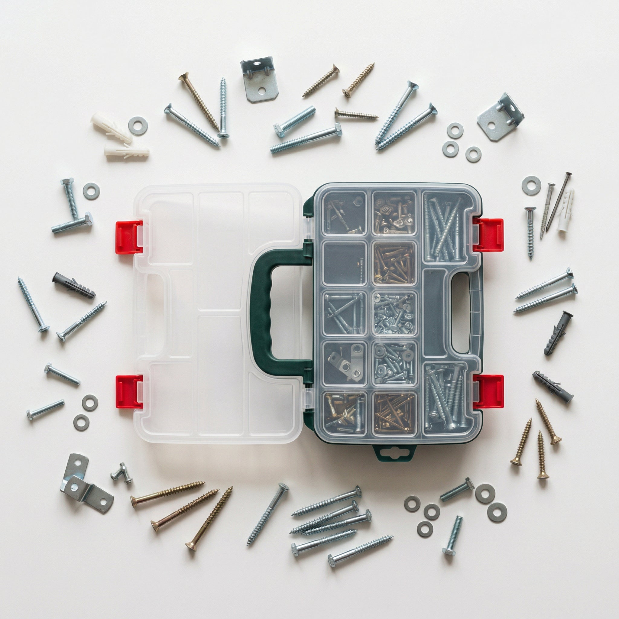 Organizador Doble Cara Transparente con Compartimentos Ajustables | Parkside