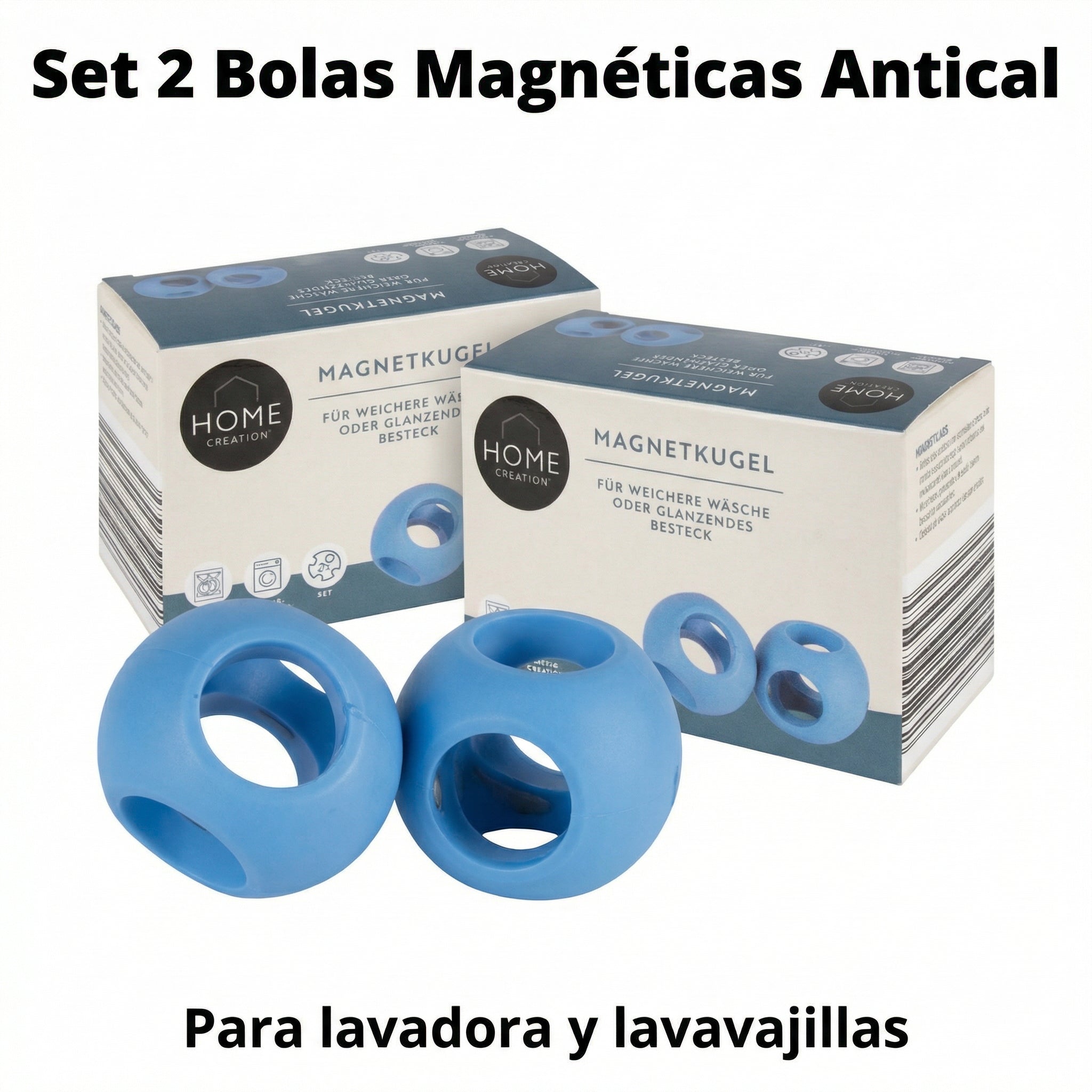 Bolas Magnéticas Antical Lavadora y Lavavajillas (Set 2 uds) - Home Creation