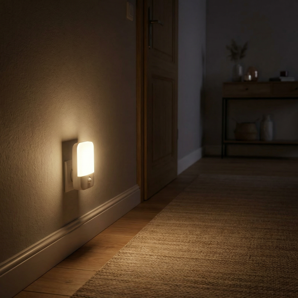 Pack 2 Luces Nocturnas LED Enchufables Luz Cálida con Sensor | Casalux
